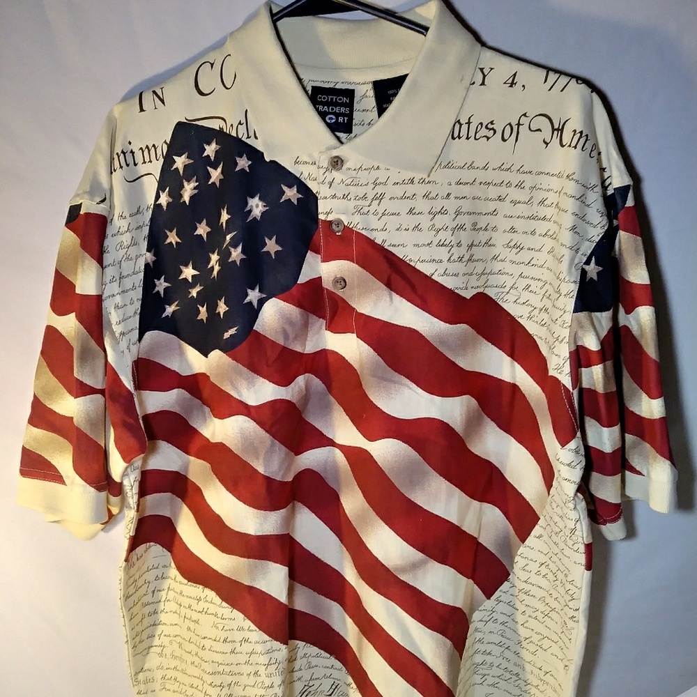 Cotton trader sports patriot shirt!!!